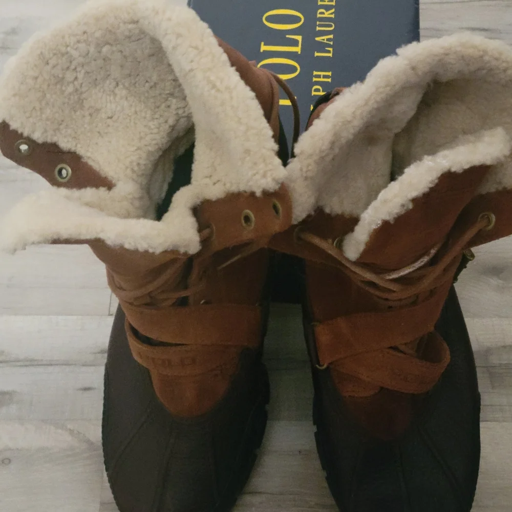 POLO RALPH LAUREN BOOTS SIZE 13D EUC
